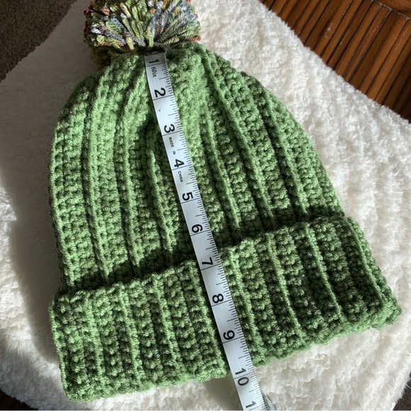 Handmade Crochet Beanie Hat With Pom Pom - Picture 5 of 6